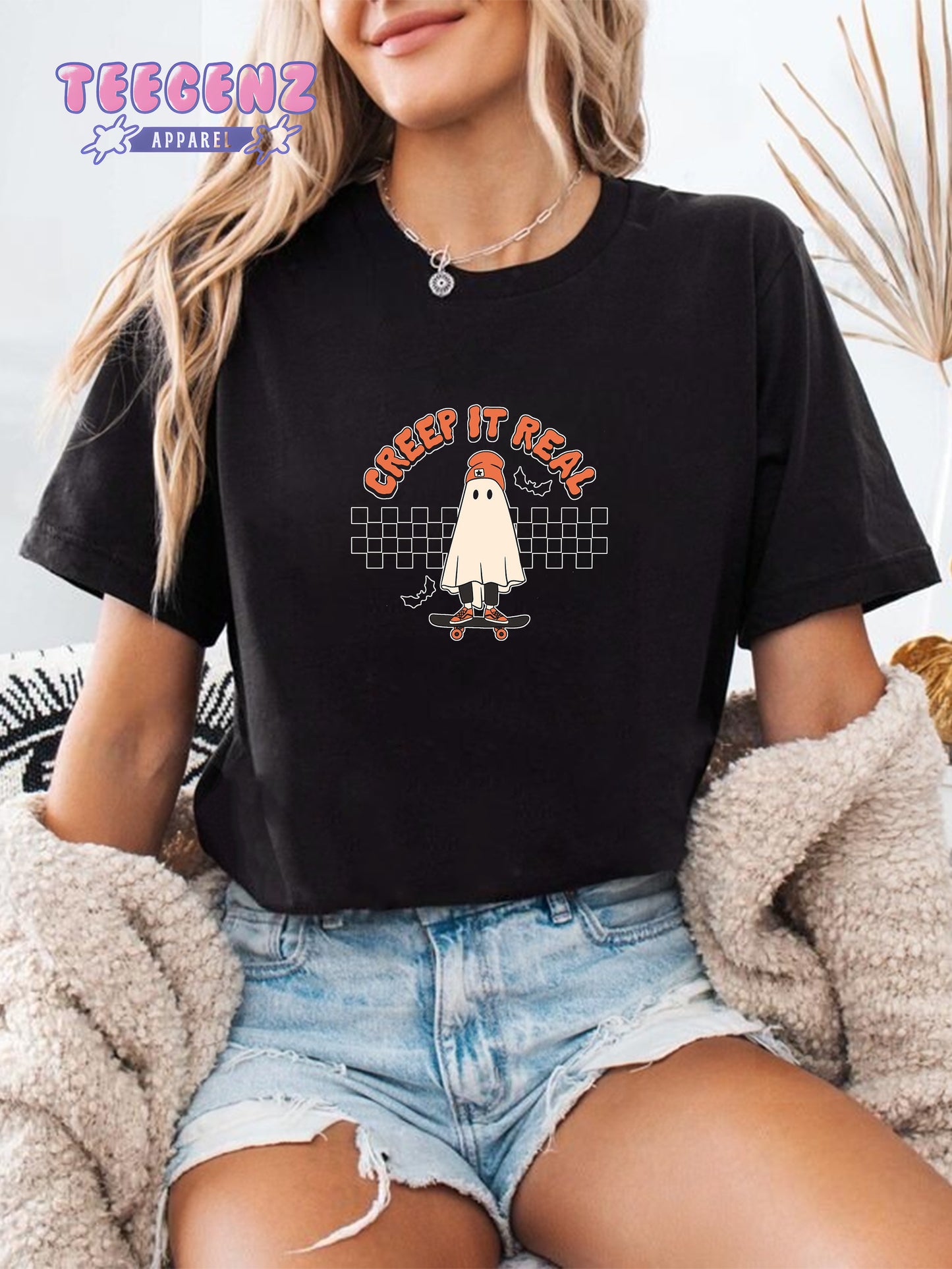 Comfort Colors Creep It Real shirt, Retro Halloween shirt, Halloween Costume, Halloween Sweater, Women Halloween Shirt, Halloween Gift TGPR41