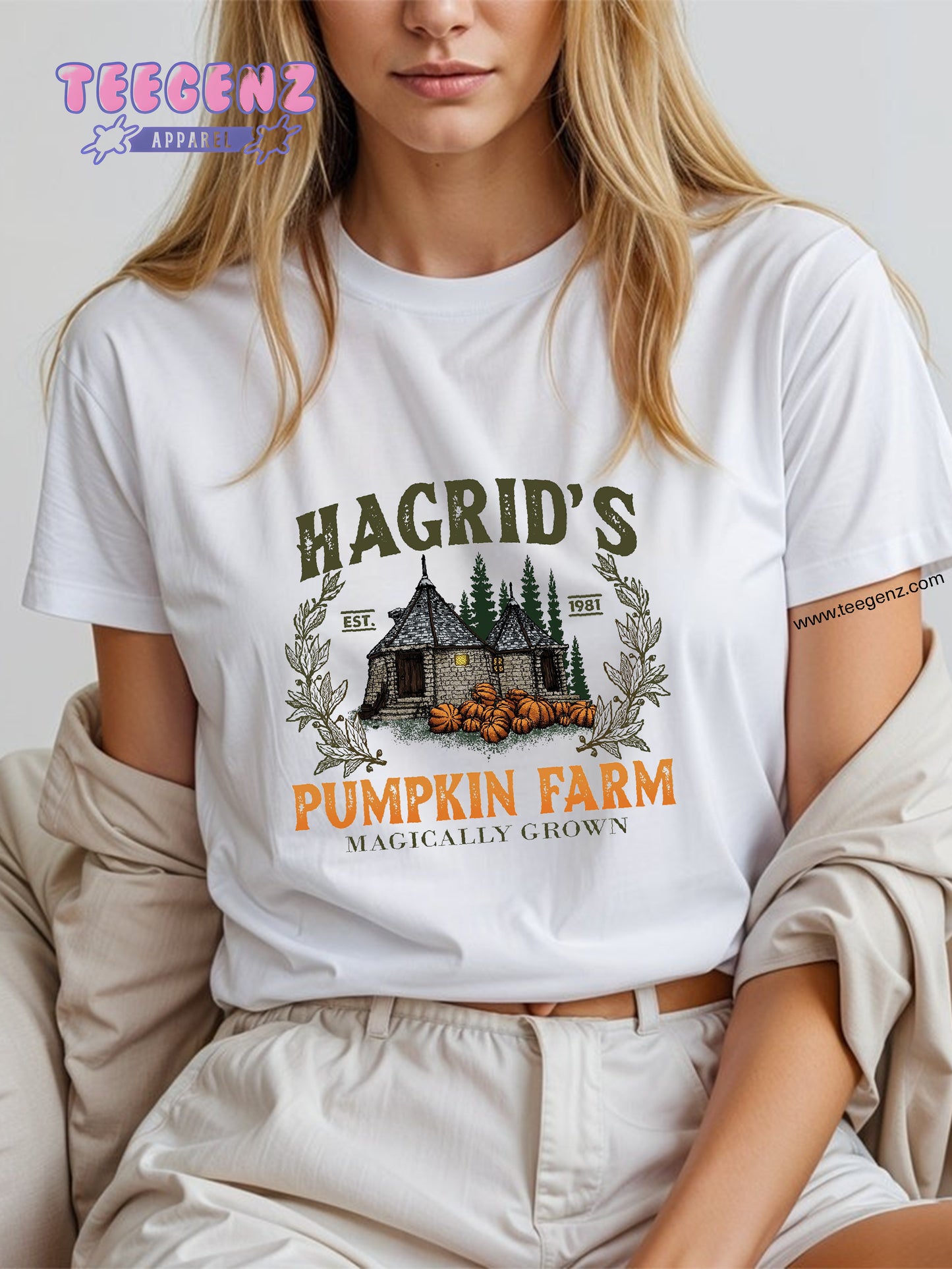 Comfort Colors Hagrid's Pumpkin Patch shirt, Fall shirt, Hagdrid's Pumpkin Farm Shirt, Halloween Tee, Spooky Season, Pumpkin Thanksgiving shirt TGPR44