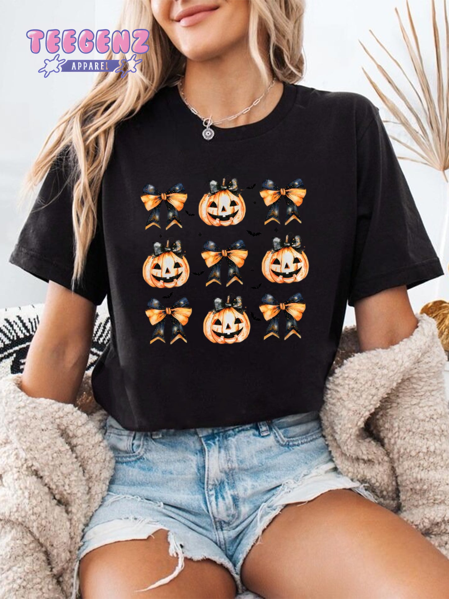 Comfort Colors Halloween Pumpkin png, Coquette Bow Halloween Shirt, Spooky Season Shirt, Halloween Shirt Shirt, Pumpkin Shirt, Halloween Shirt Gift TGPR47