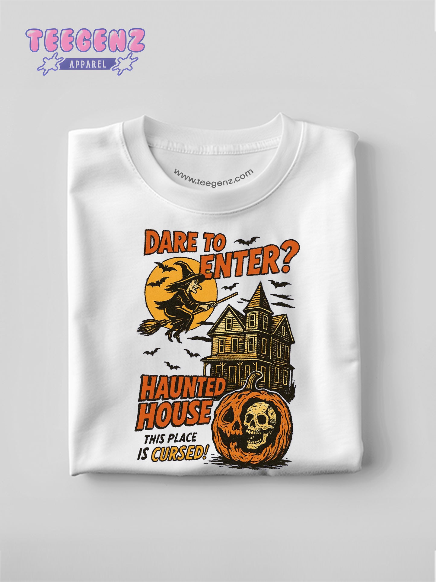 Comfort Colors Dare to Enter Halloween Shirt, Horror Shirt, Horror Night Shirt, Trendy Halloween, Vintage Halloween Shirt, TGPR48