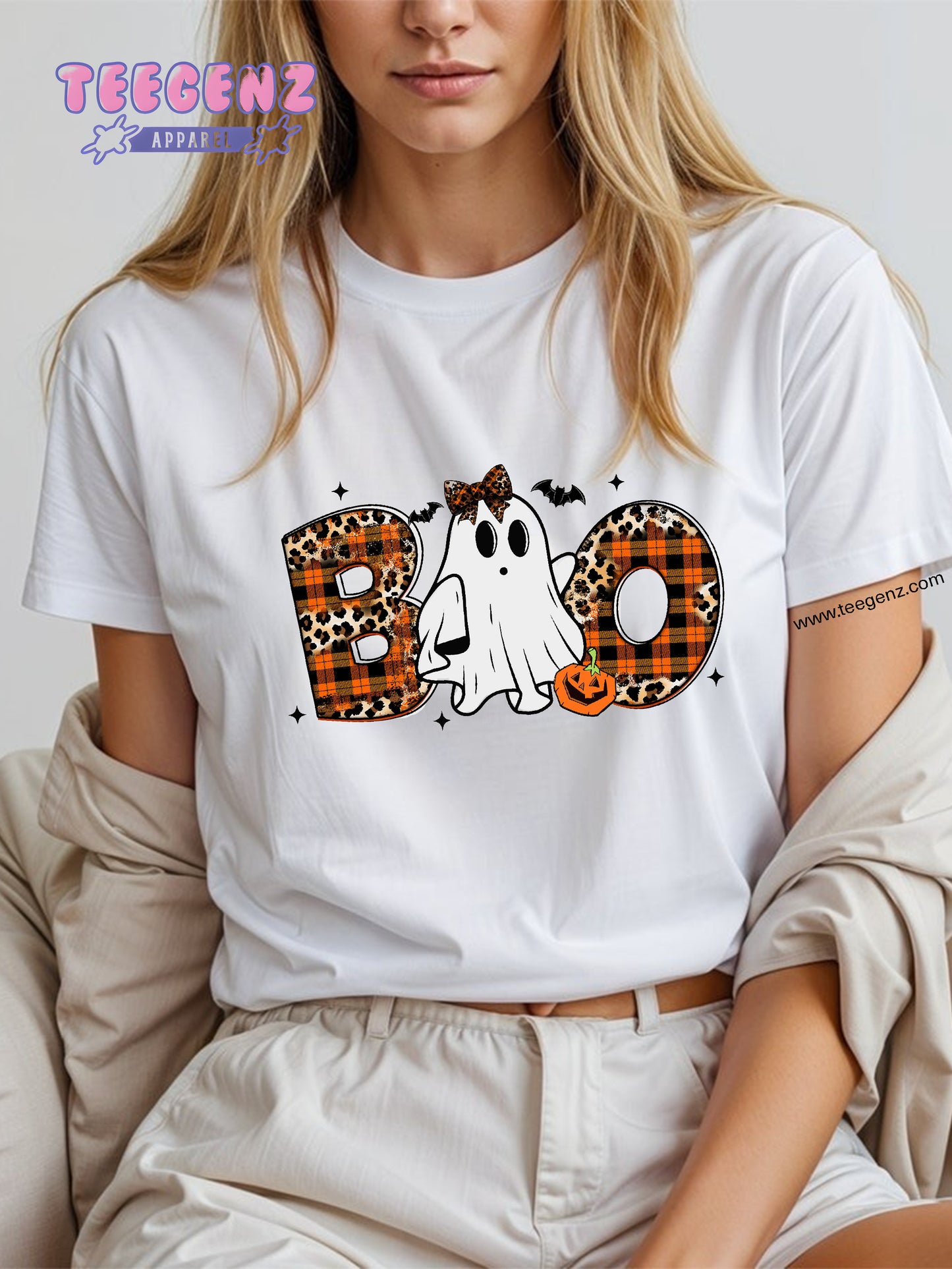 Boo Comfort Colors T-Shirt, Ghost T-Shirt, Cool Ghost Shirt, Cute Halloween Shirts, Halloween Clothing, TGPR35