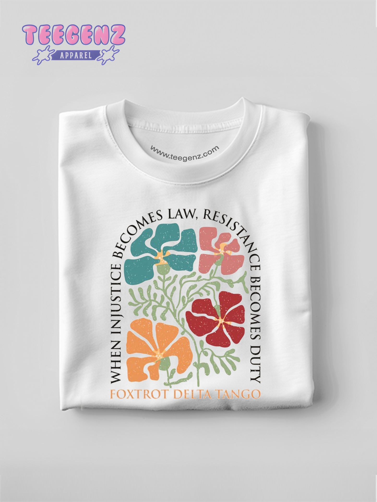 Subtle Anti Trump Shirt, Anti MAGA Shirt, Democrat Feminist Shirt, When Injustice Becomes Law Resistance Becomes Duty, Funny Political. TGPR16