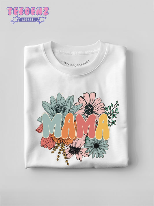 Floral Mama Shirt, Mama Flower Shirt, Mother's Day Shirt, Mama Shirt, Shirt for Mom for Mother's Day.TGPR02